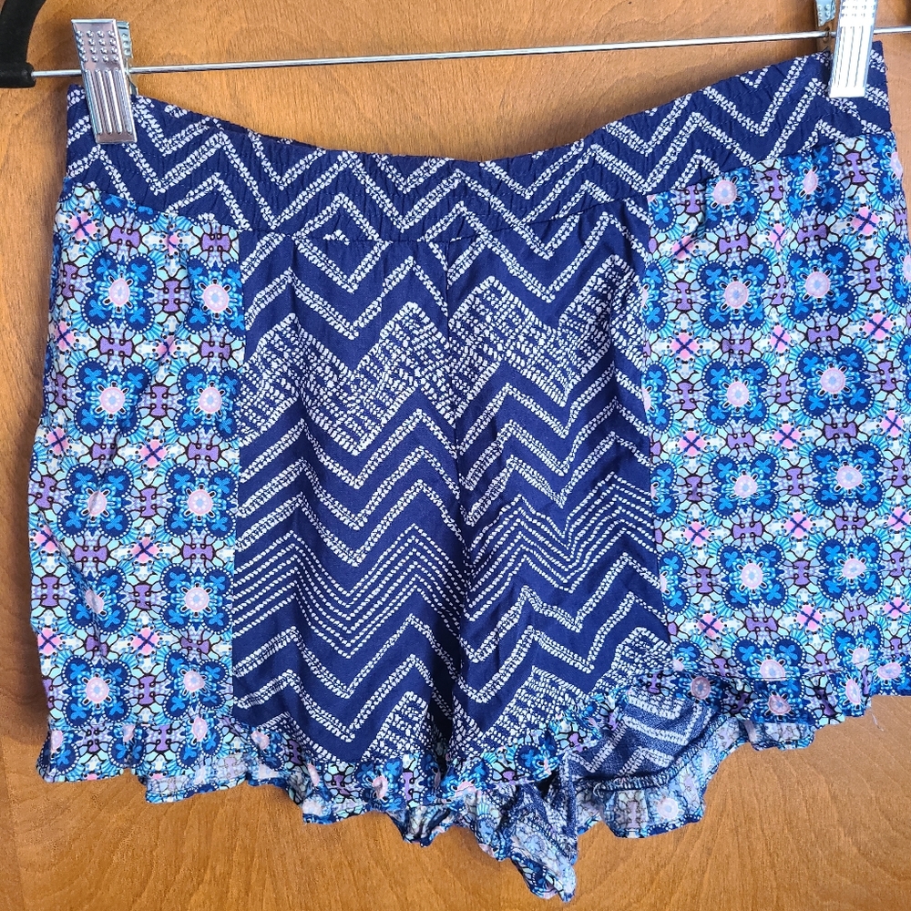 🌟 4/$20 No Boundaries Blue Patterned Shorts